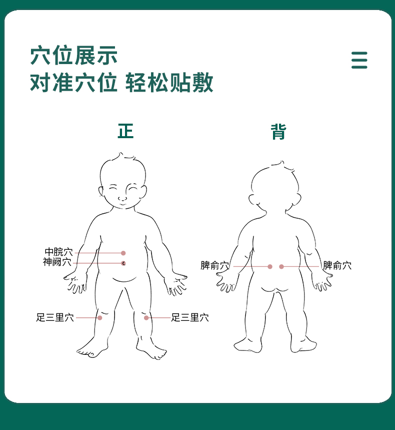 脾胃贴正确贴法图